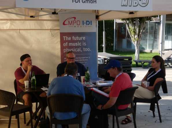 A meeting at a private gazebo